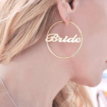 Personalized Hoop Earrings