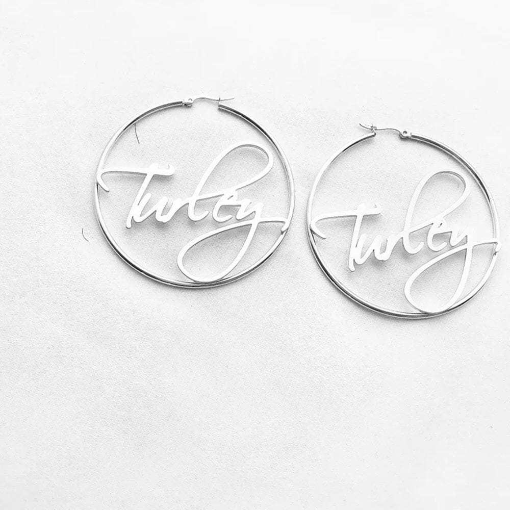 Personalized Hoop Earrings