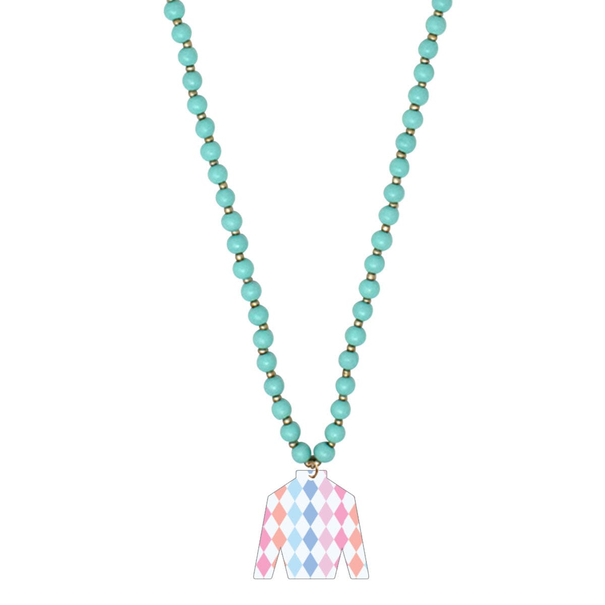 Bright Diamonds Jockey Mint Jennifer Necklace