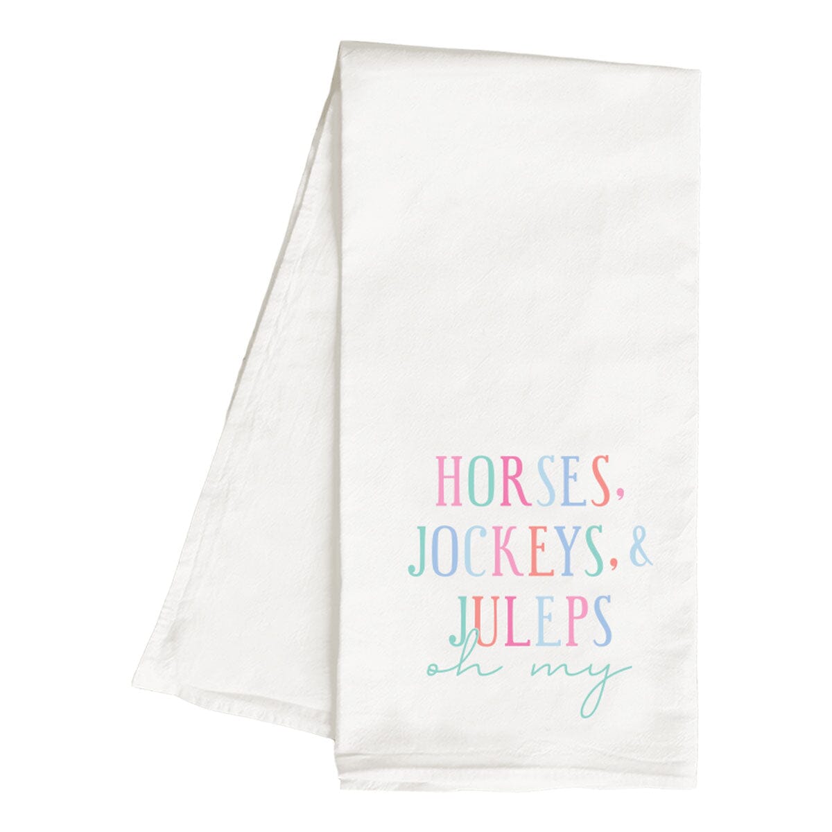 Printed Horses, Jockeys &amp; Juleps Hand Towel