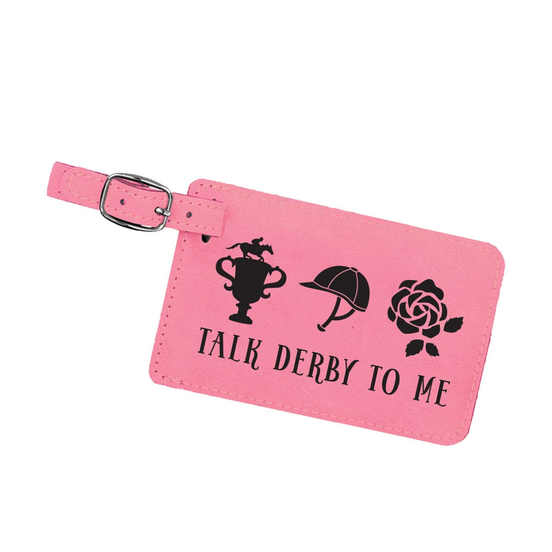 Talk Derby To Me Pink Luggage Tag