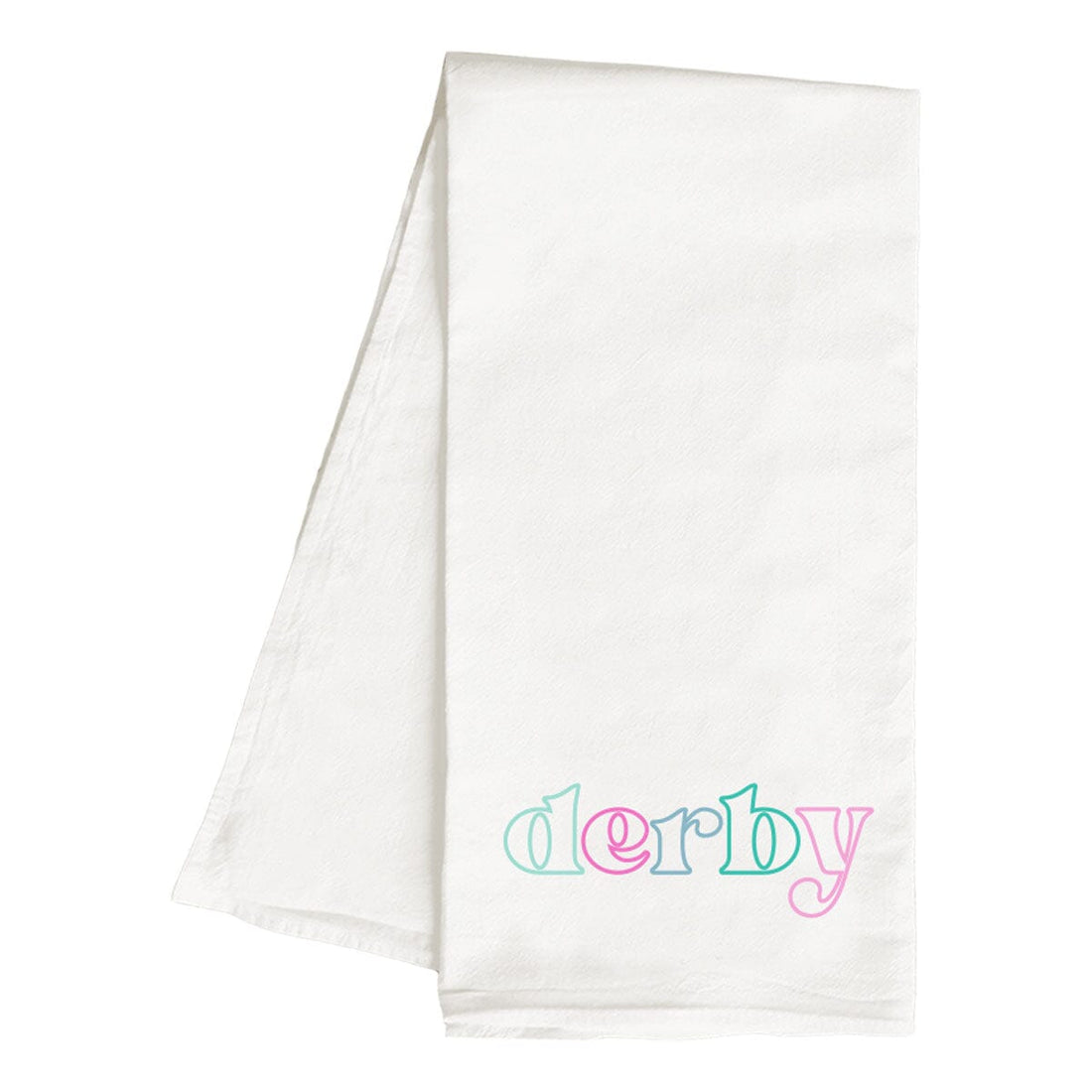 Derby Outline Embroidered Hand Towel
