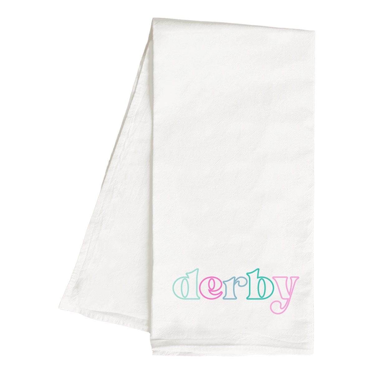 Derby Outline Embroidered Hand Towel