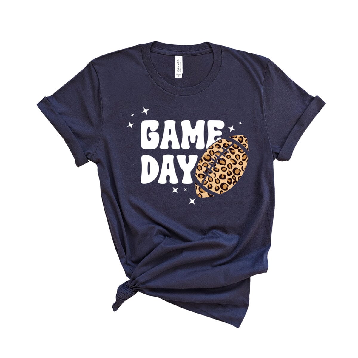 Game Day Leopard Football T-Shirt