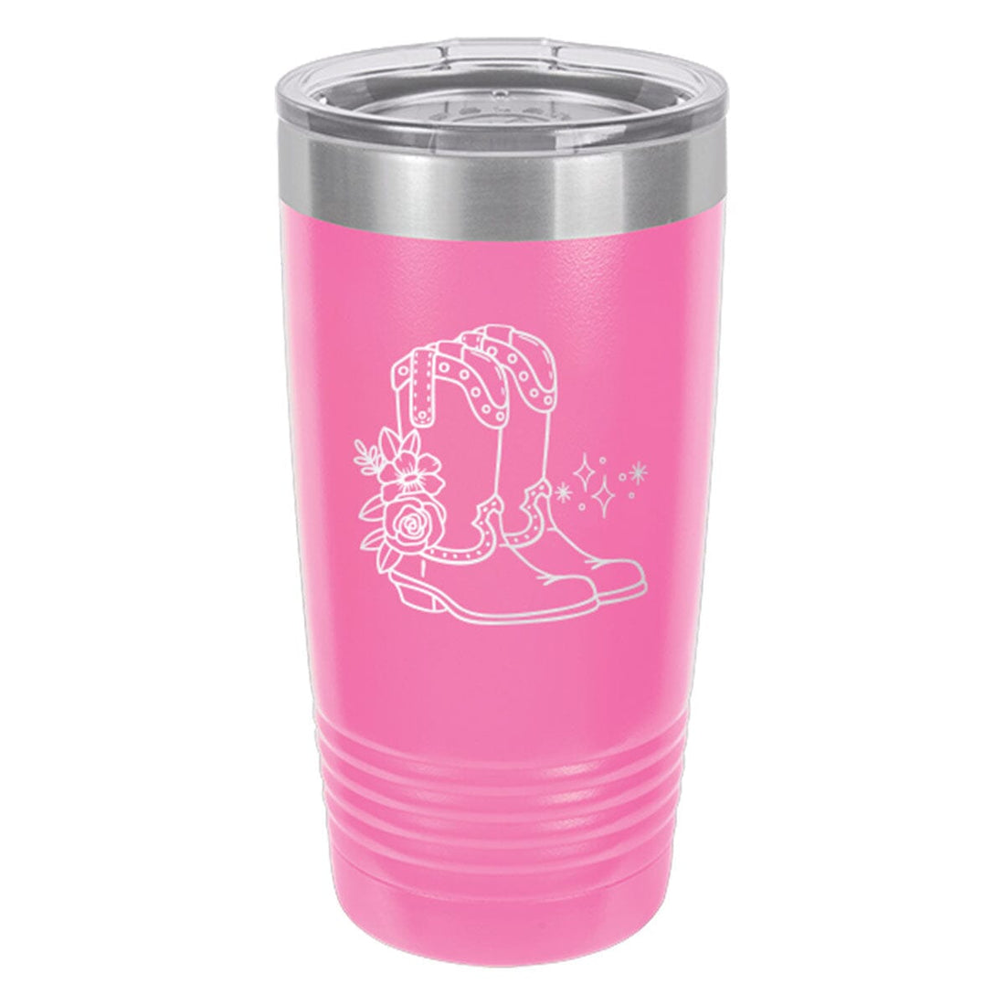 Cowgirl Boots Pink 20oz Tumbler