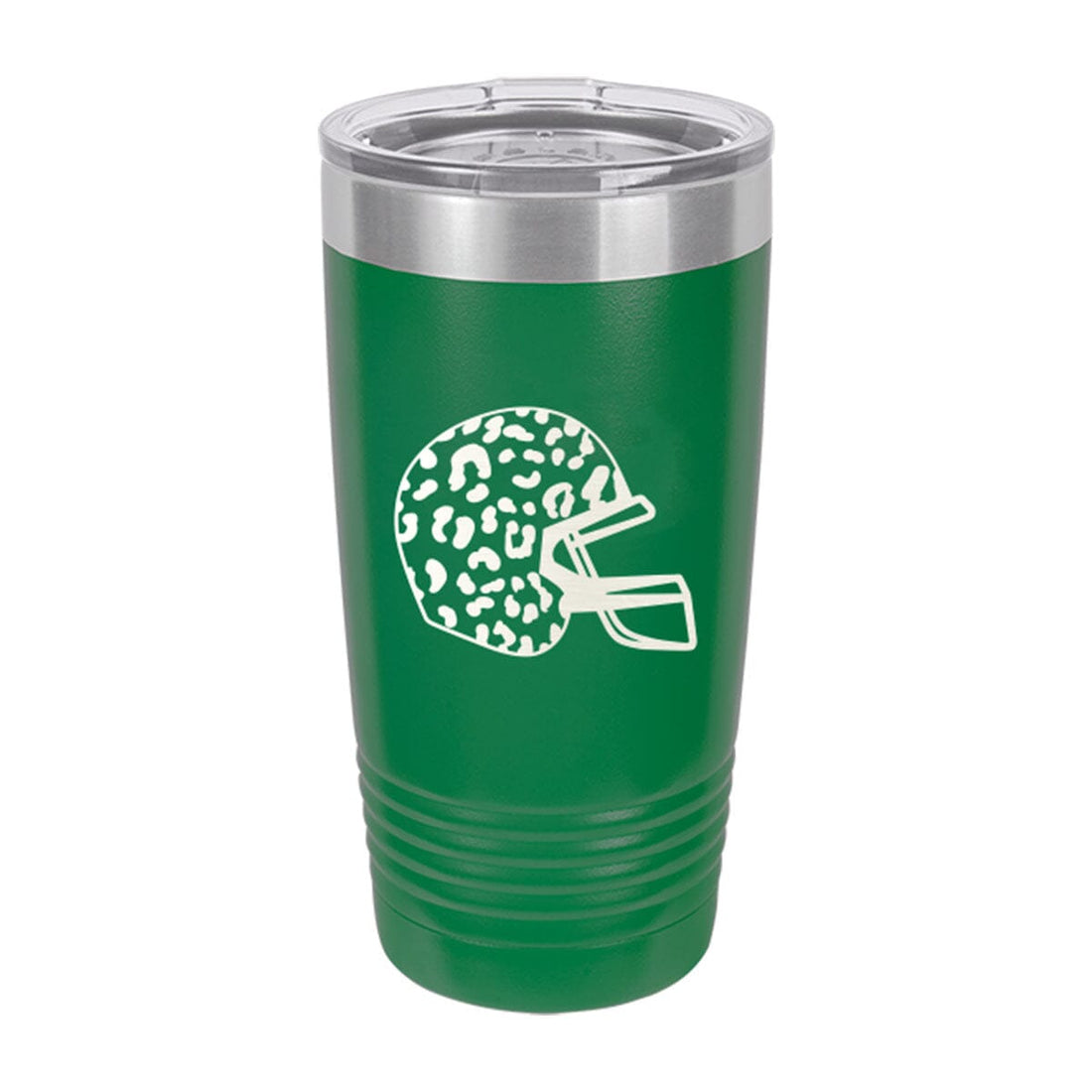 Leopard Helmet Green 20oz Insulated Tumbler