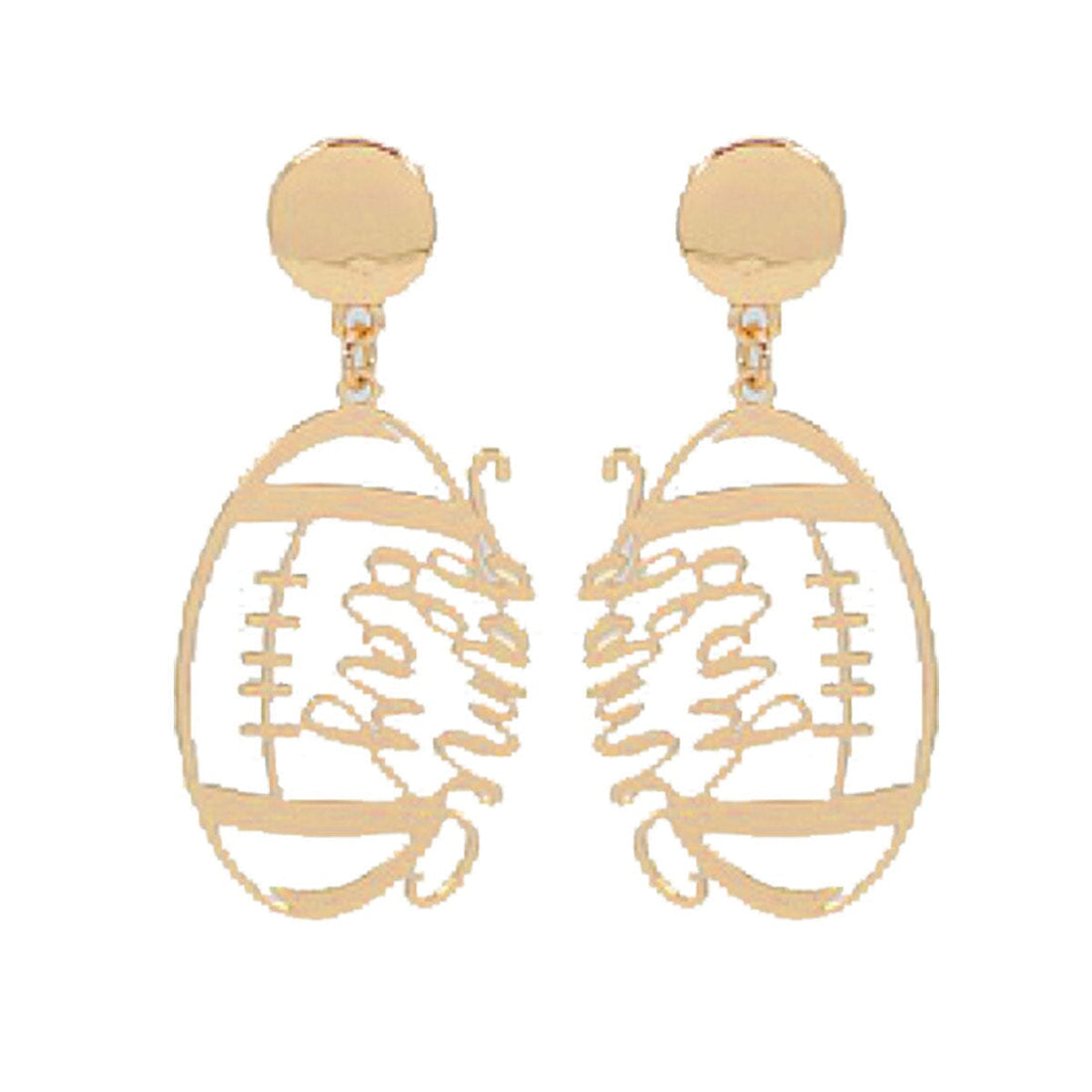 Gold Game Day Earrings