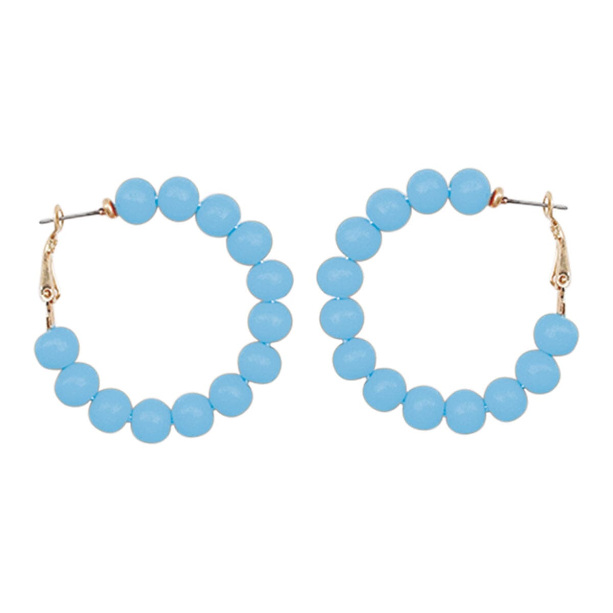 Light Blue Skylar Hoop Earrings