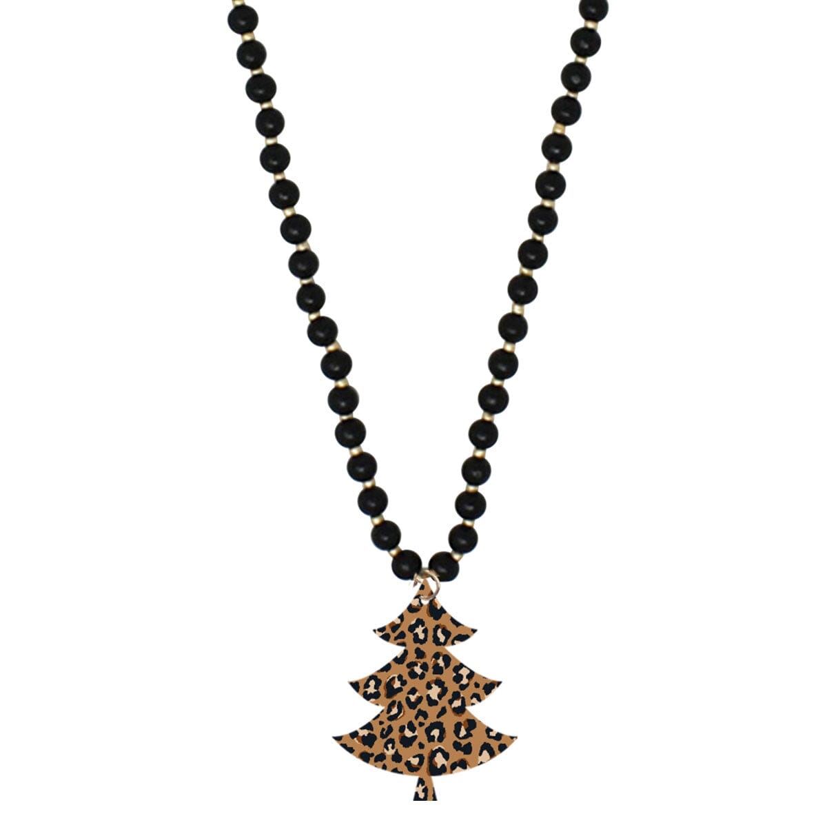 Spotlight Leopard Tree Black Jennifer Necklace