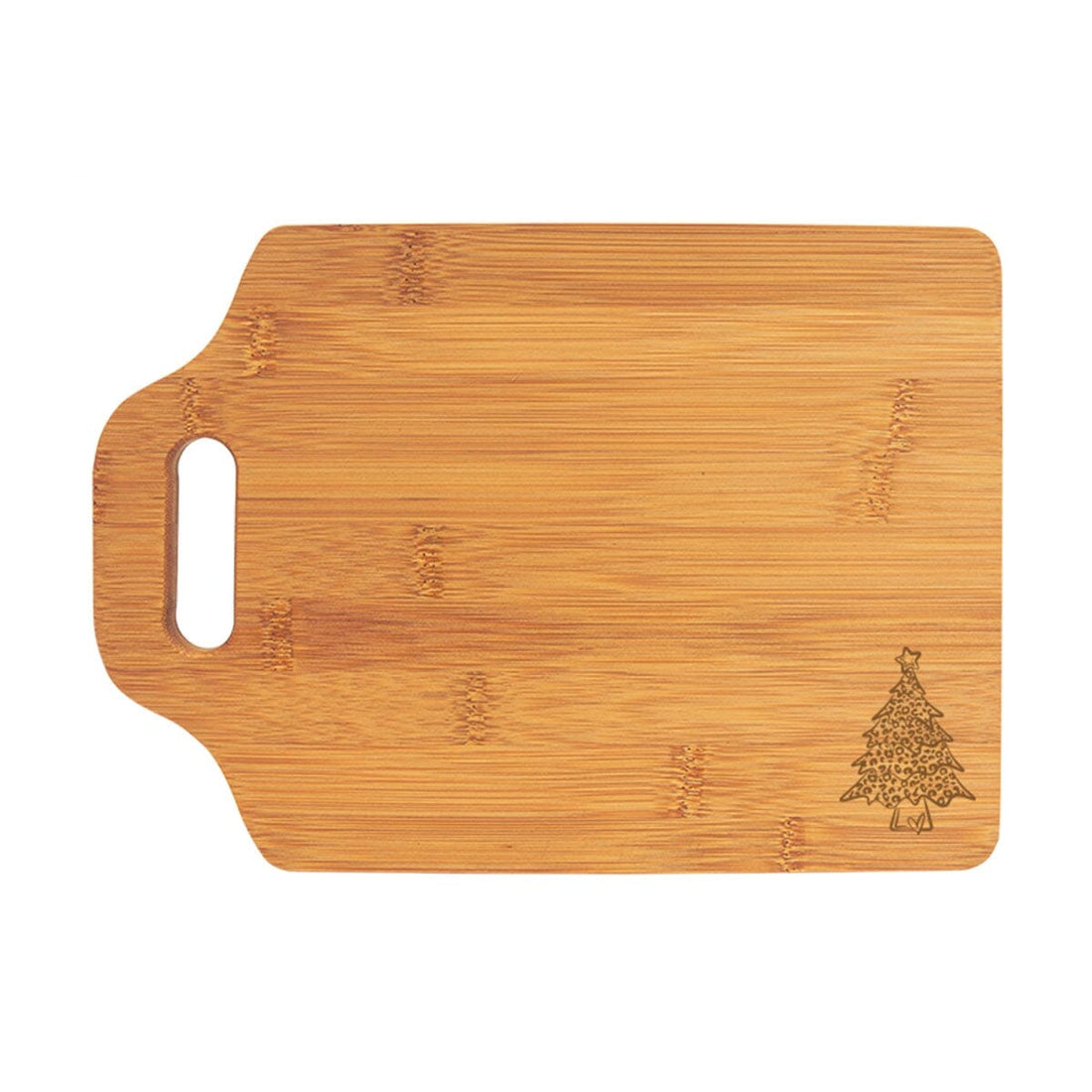 Leopard Christmas Tree Small Cutting Board