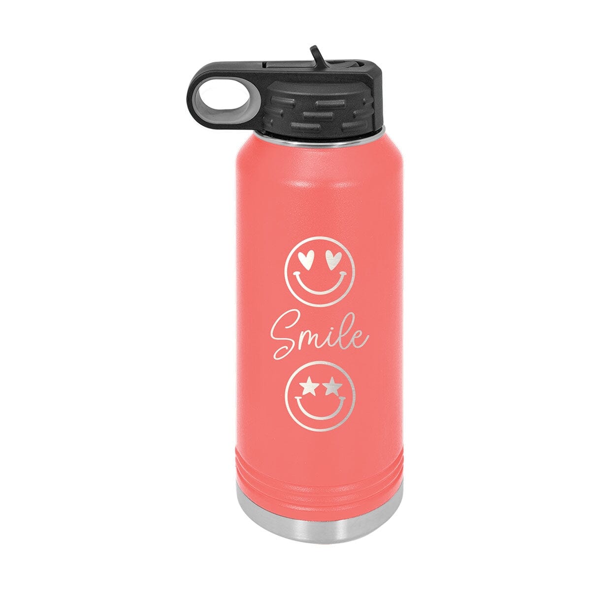 Coral Smile 20oz Insulated Water Bottle