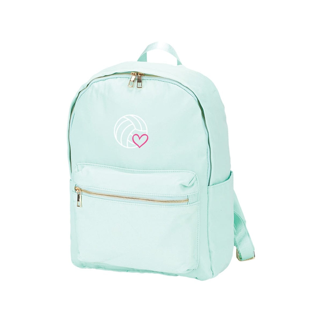 Volleyball Embroidered Mint Charlie Backpack