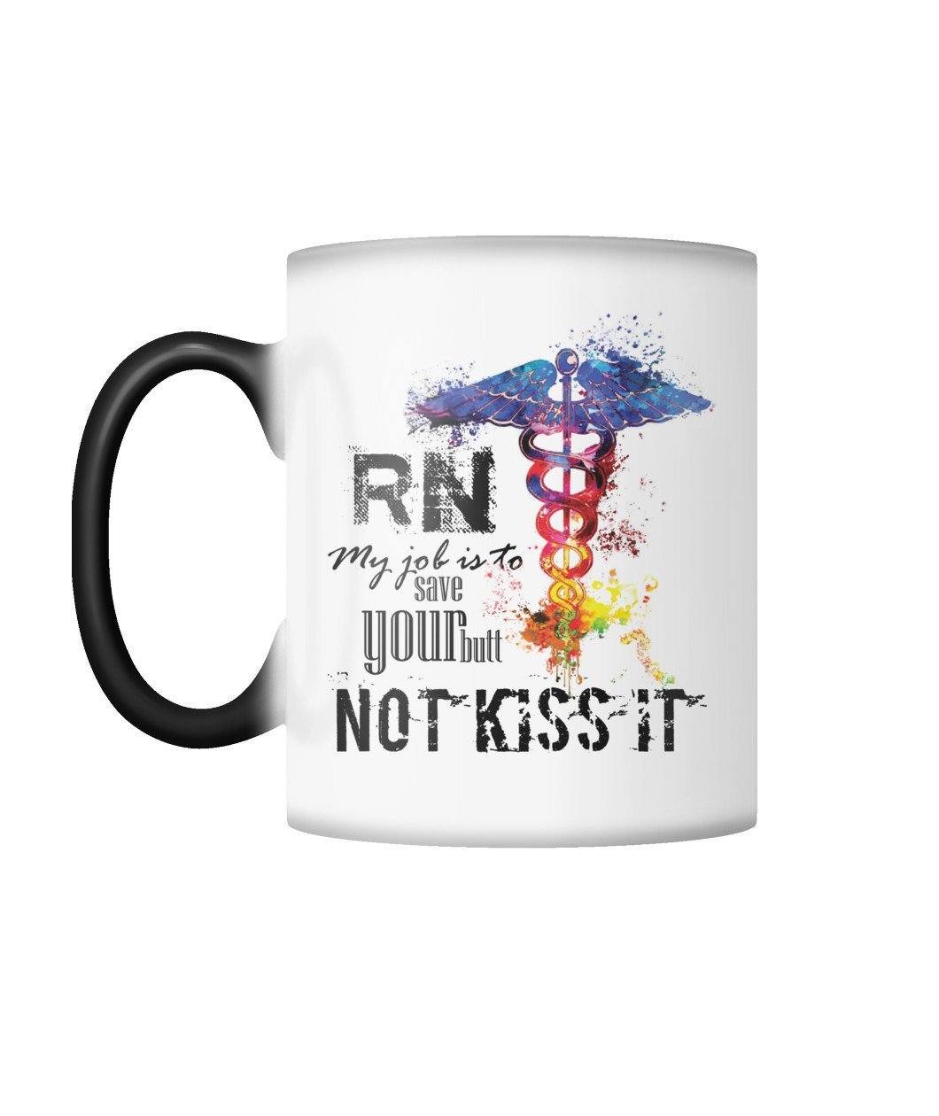 Color Changing Mug- RN My Job is .....-Drinkware-Get Me Bedazzled