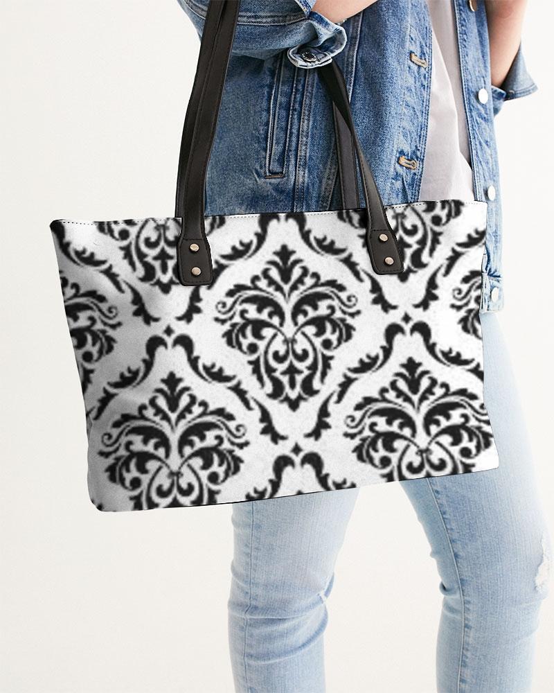 DAMASK STYLISH TOTE-accessories-Get Me Bedazzled