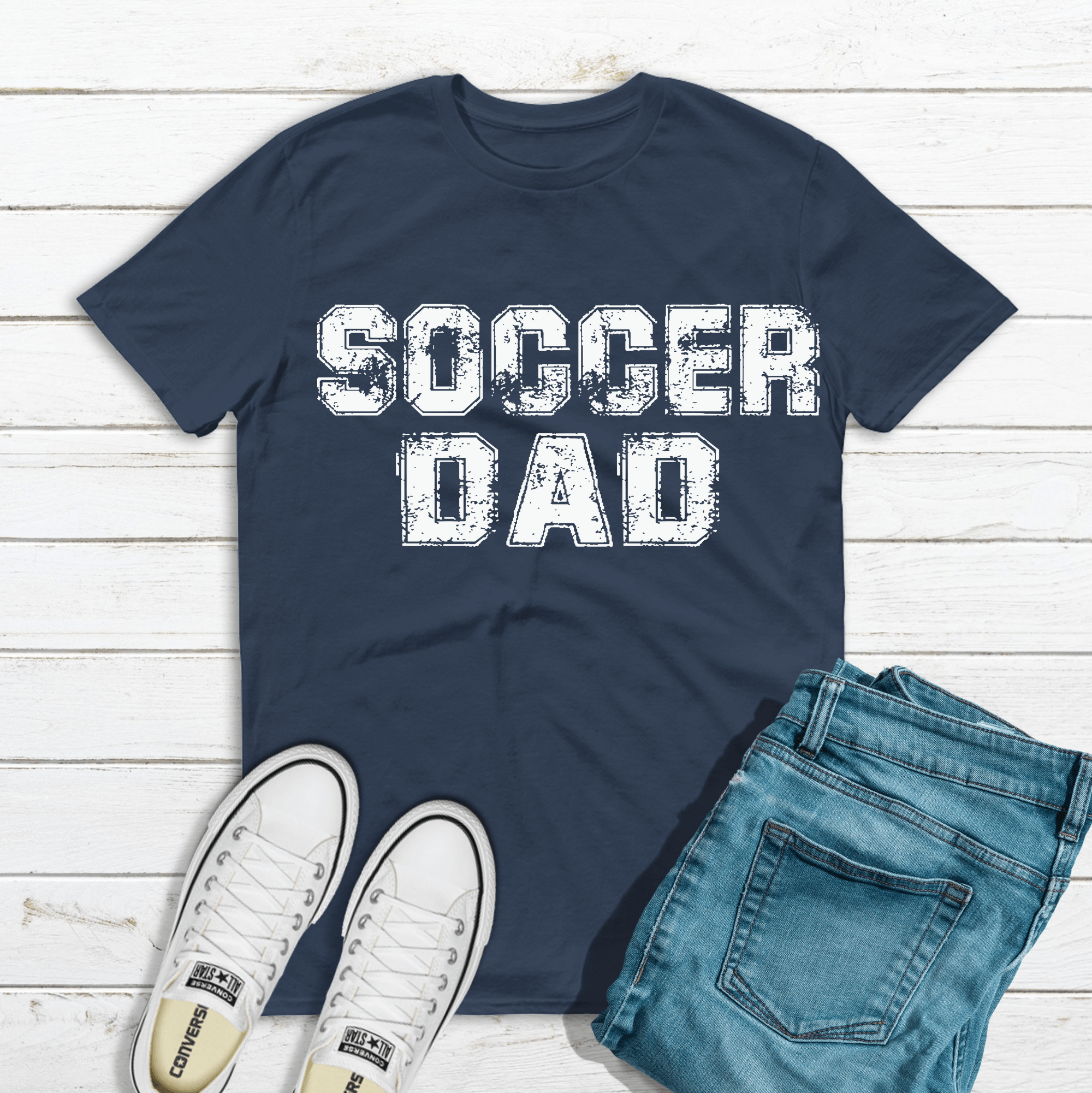 Soccer Dad- Fathers Day T-Shirt-Get Me Bedazzled