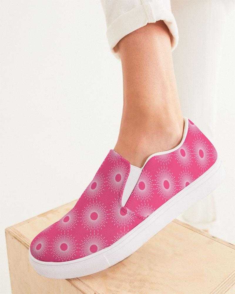 Hot Pink Burst Slip On Shoe-women shoes-Get Me Bedazzled