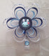 Blue Bunny Loopy Flower Badge-Loopy Flower Badge-Get Me Bedazzled