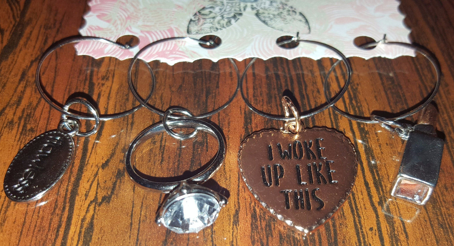 Diva Wine Charm Set-Wine Charms-Get Me Bedazzled