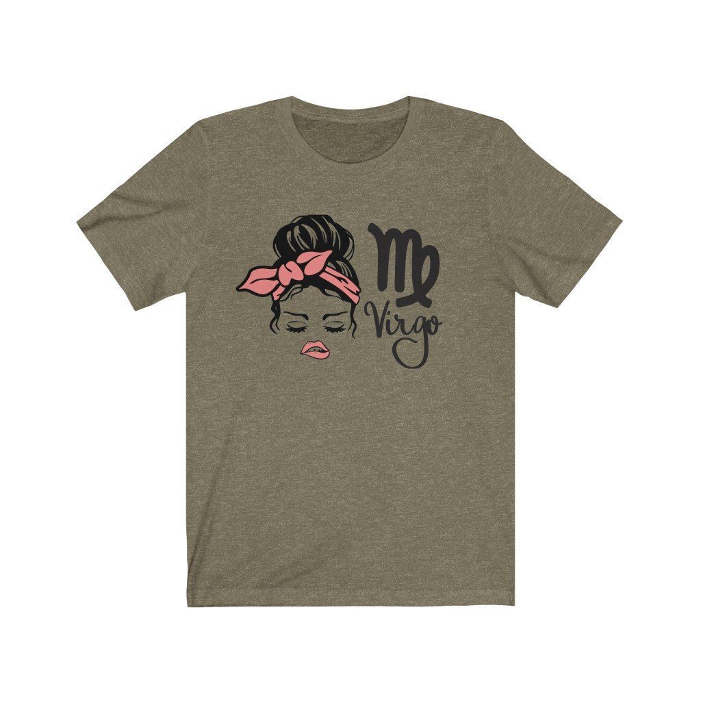 Virgo Messy Bun T-Shirt-T-Shirt-Get Me Bedazzled