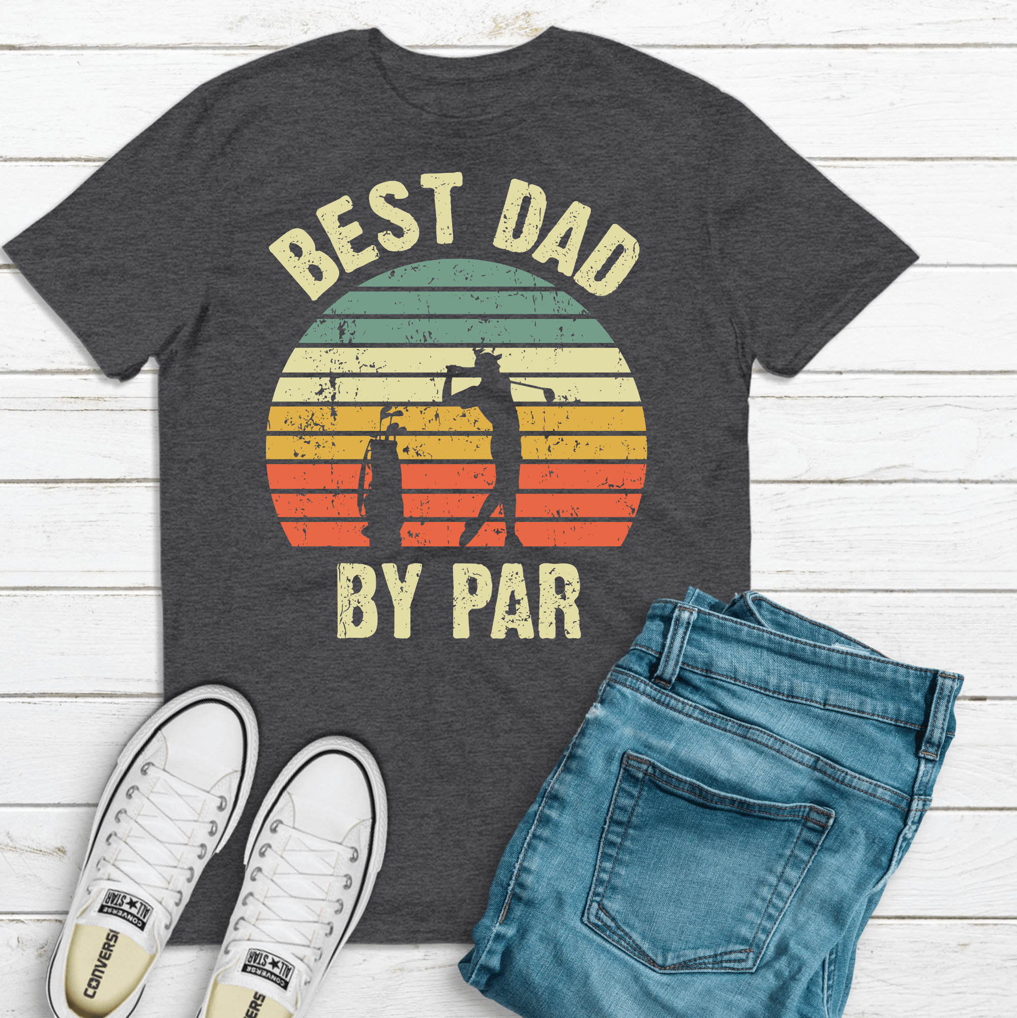 Best Dad By Par- Fathers Day T-Shirt-Get Me Bedazzled