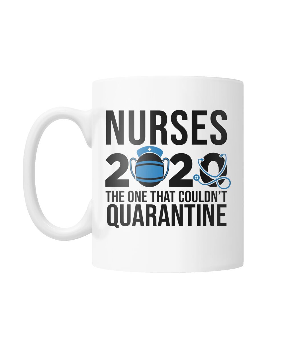 Nurses 2020 White Coffee Mug-Drinkware-Get Me Bedazzled
