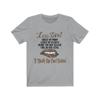 Leo Girl Hated By Many Love By Plenty Birthday Tee-T-Shirt-Get Me Bedazzled