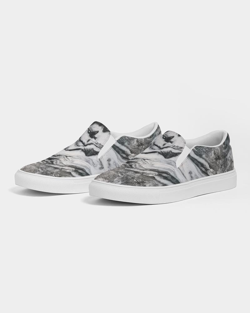 Grey Marble Slip On Shoe-women shoes-Get Me Bedazzled