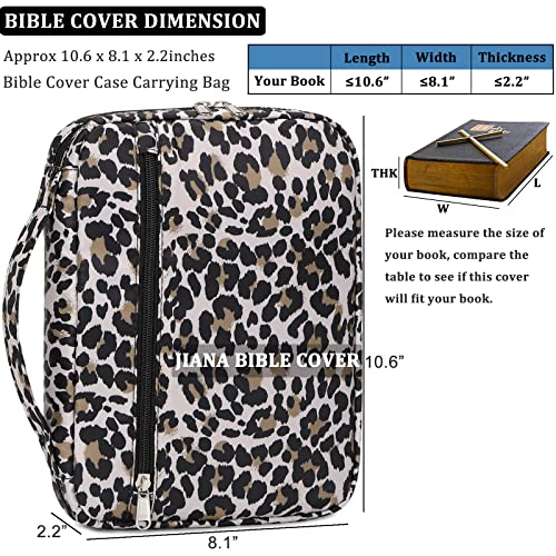 Monogrammed Leopard Bible Carrier