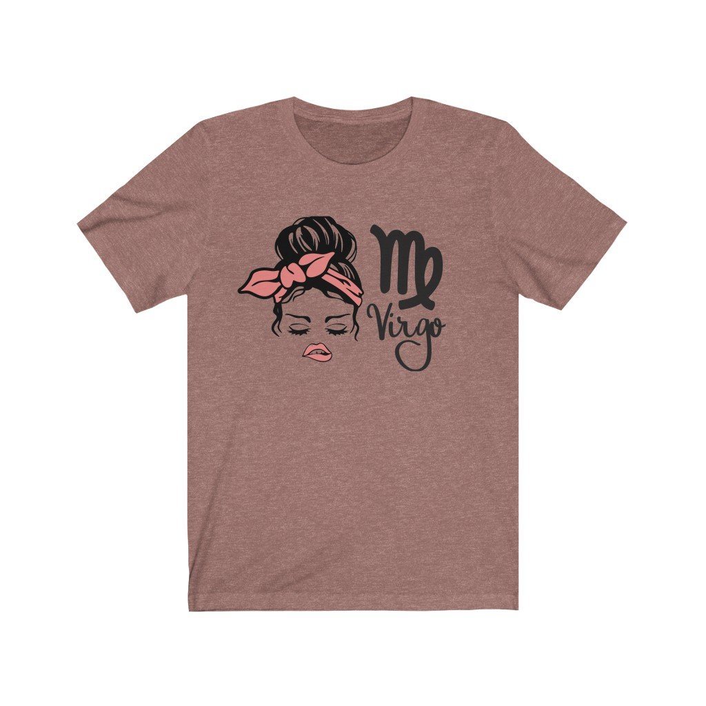 Virgo Messy Bun T-Shirt-T-Shirt-Get Me Bedazzled