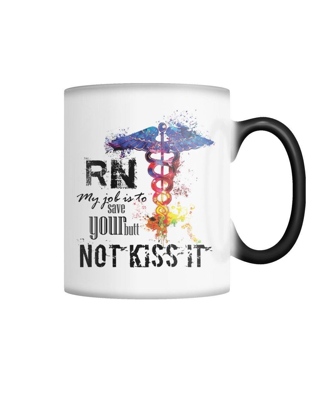 Color Changing Mug- RN My Job is .....-Drinkware-Get Me Bedazzled