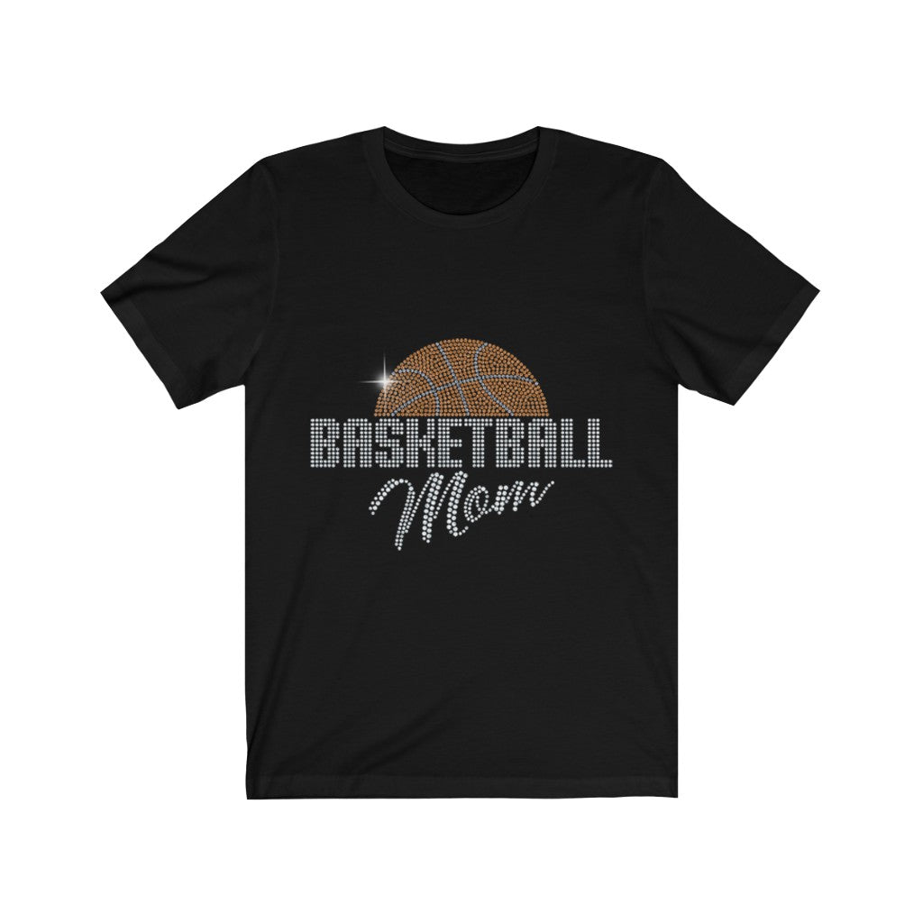 Basketball Mom Rhinestone T-Shirt-T-Shirt-Get Me Bedazzled