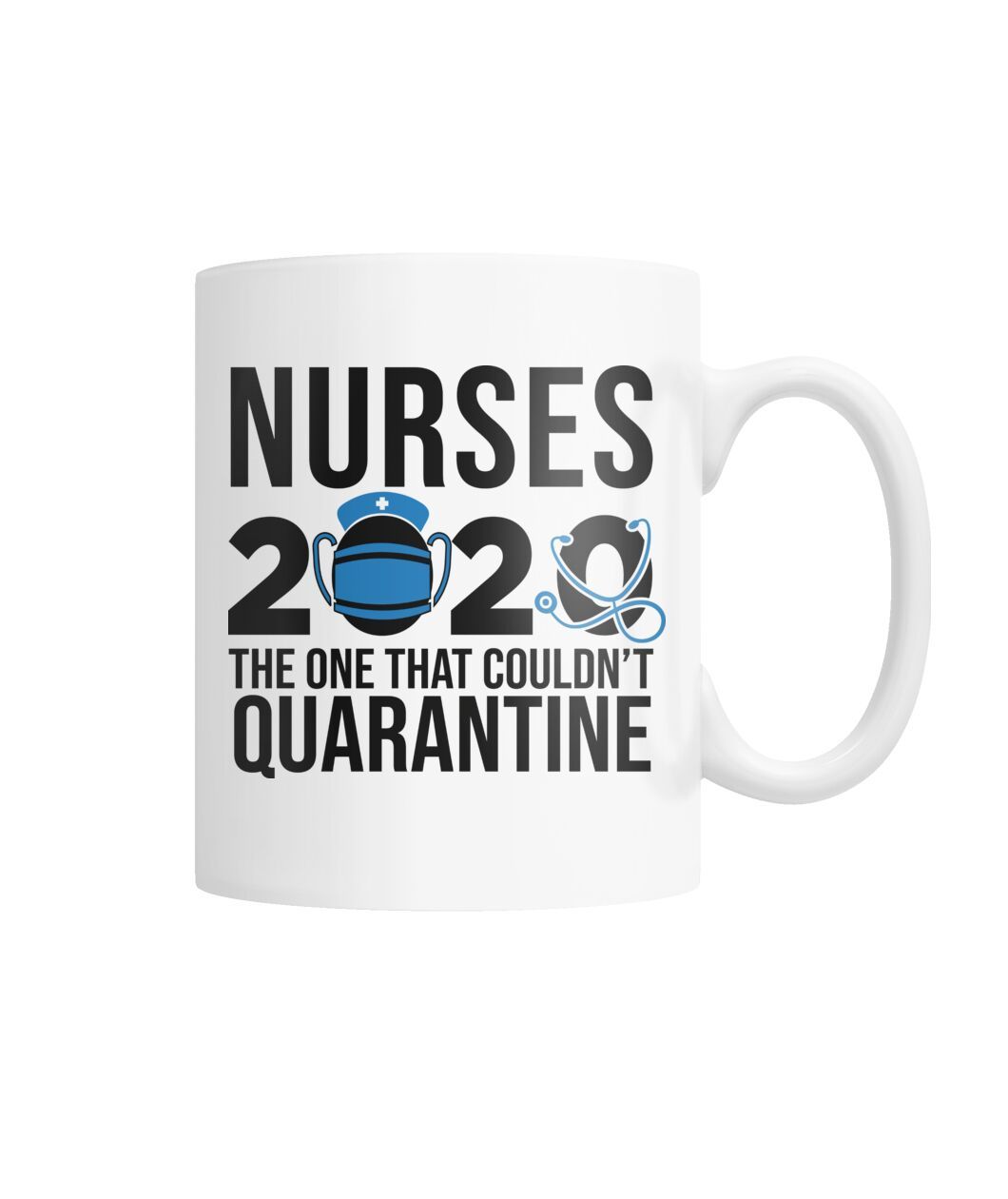 Nurses 2020 White Coffee Mug-Drinkware-Get Me Bedazzled