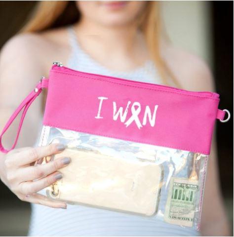 I Won Hot Pink Clear Purse-Clear Bags-Get Me Bedazzled