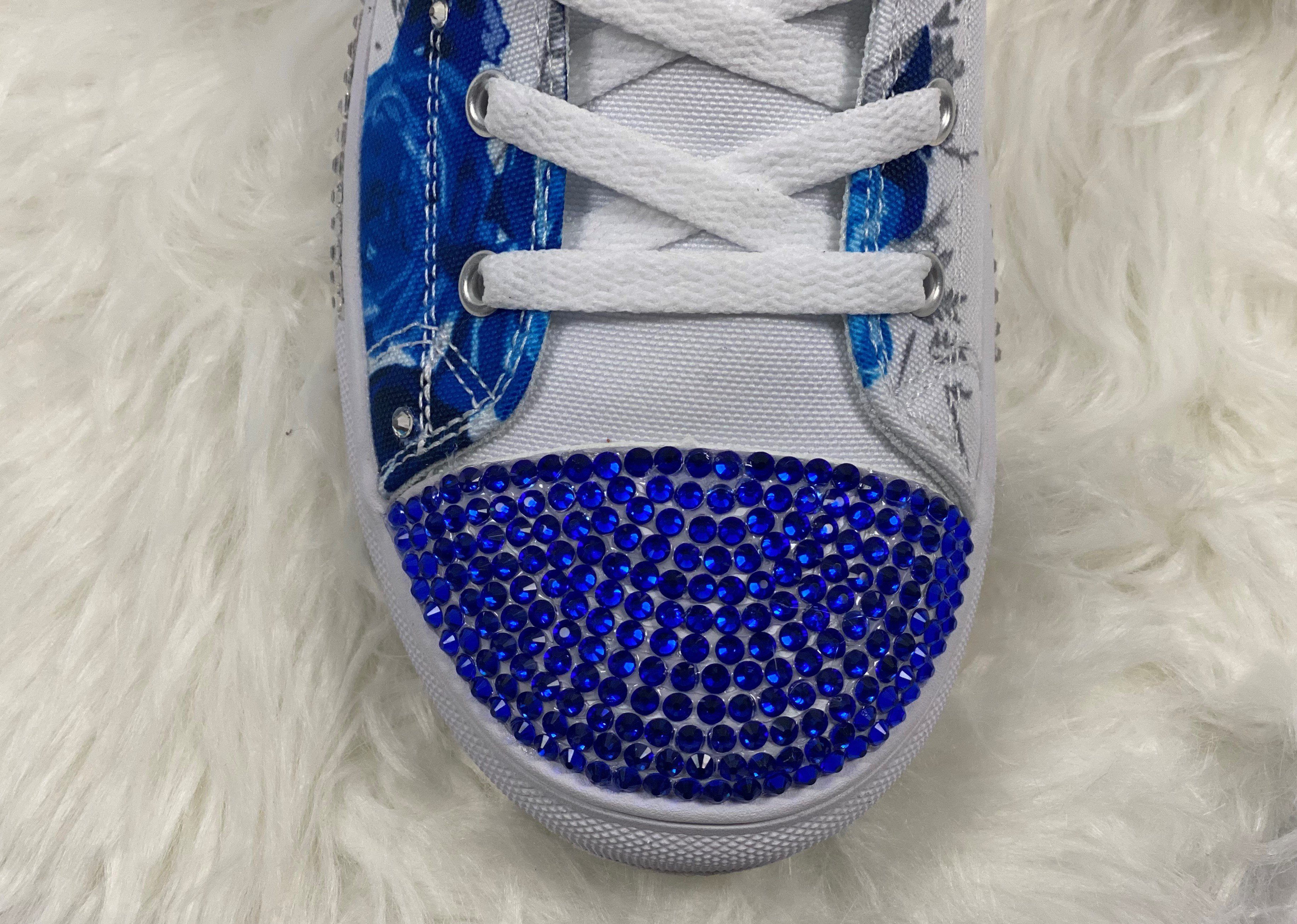 GMB Bedazzled Bride "Something Blue" High Top Shoe-women shoes-Get Me Bedazzled
