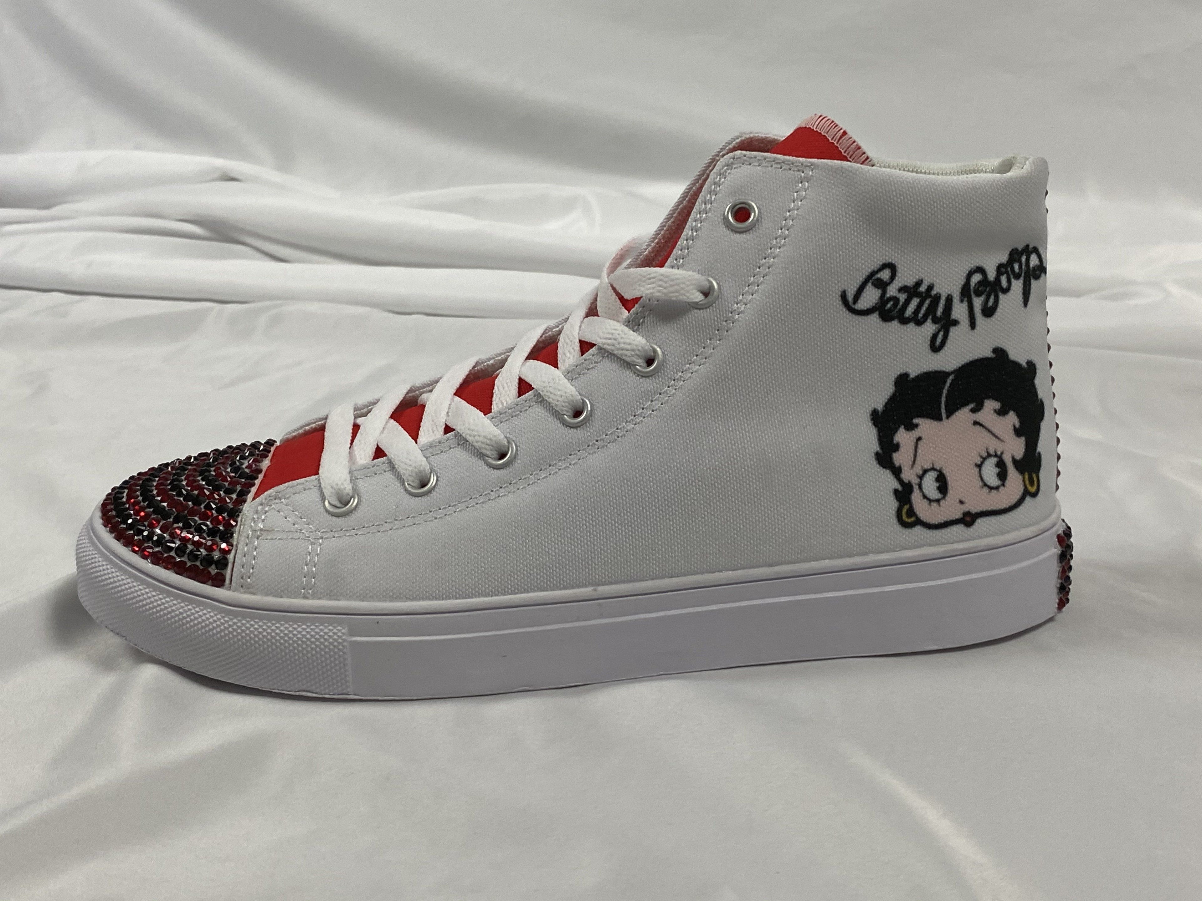 BETTY BOOP HIGH TOP SHOE-women shoes-Get Me Bedazzled