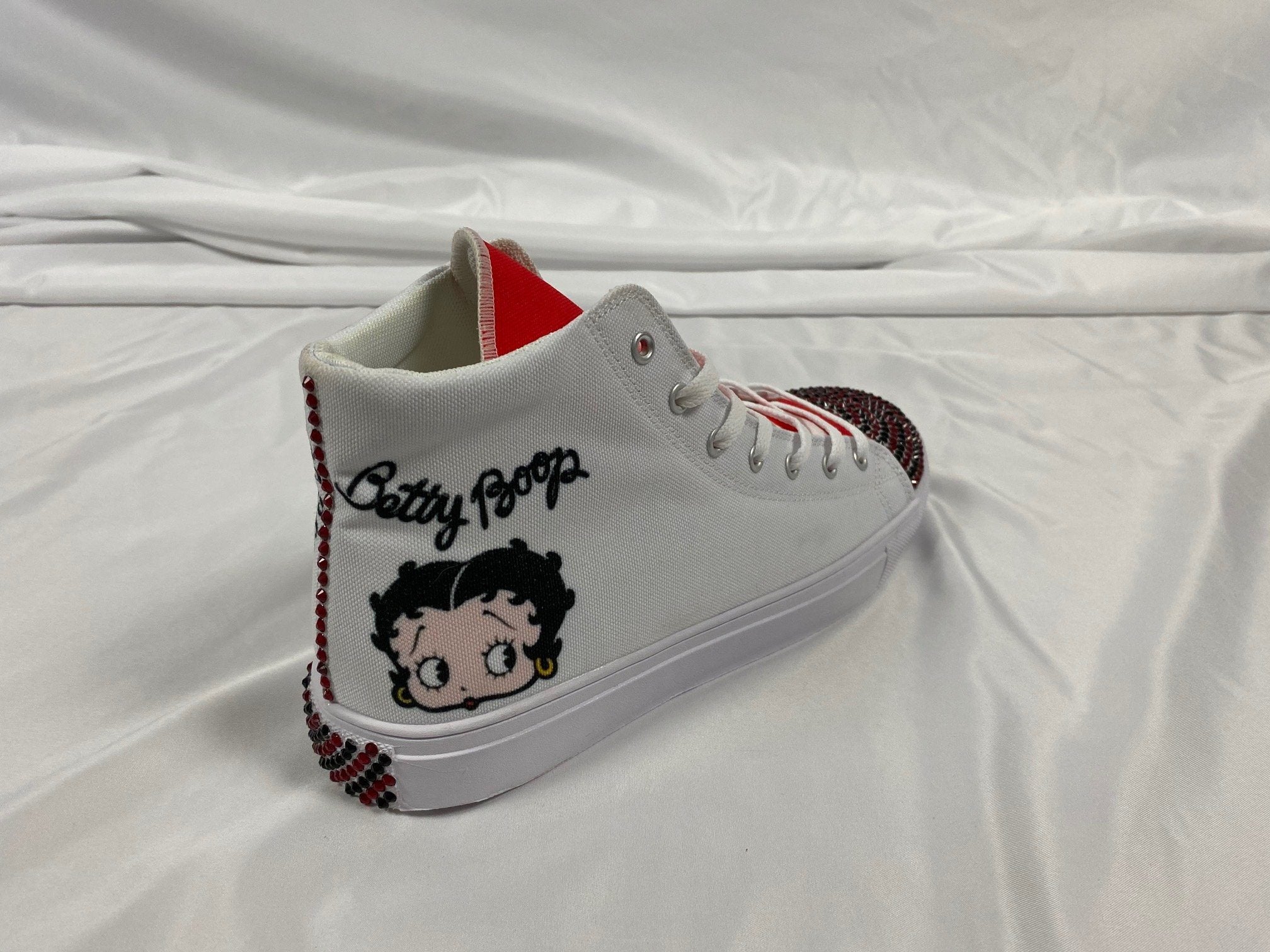 Bedazzled BETTY BOOP High-Top ALL STAR Converses- Special Edition. – Get Me  Bedazzled