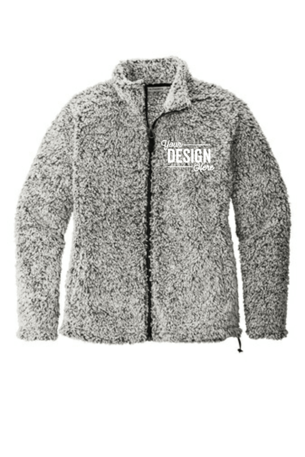 Custom Embroidered Ladies Cozy Fleece Jacket-Get Me Bedazzled