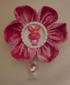 Pink Bandana Bunny Kanzashi Flower Badge-Kanzashi Flower Badge-Get Me Bedazzled