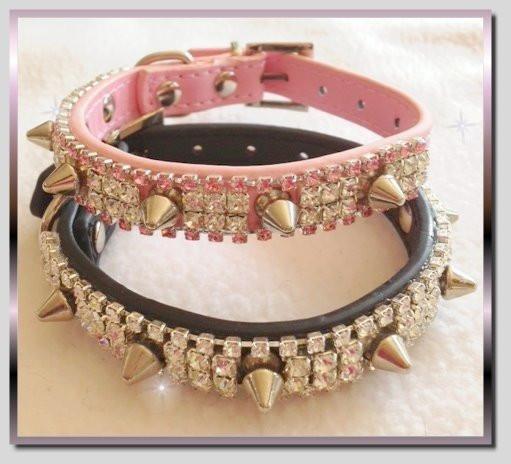 Glamour and Spikes Dog Collar-Dog Collar-Get Me Bedazzled