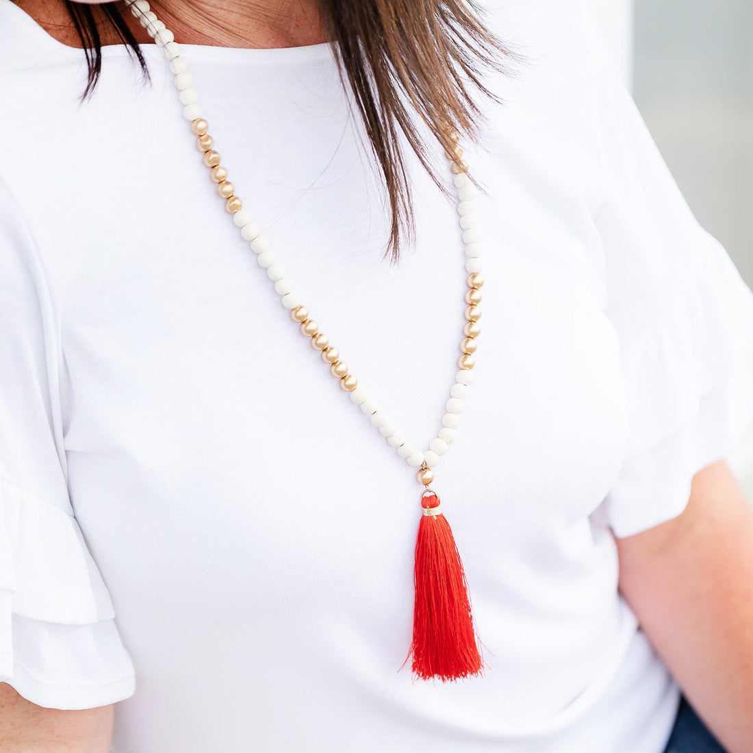 Red Tori Necklace