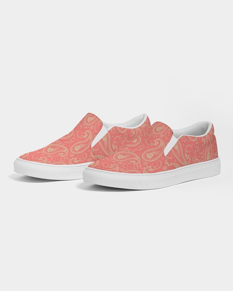 Coral Paisley Slip On Shoe-women shoes-Get Me Bedazzled
