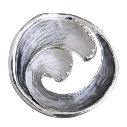 Silver Wave Magnetic Pin
