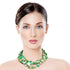 Green Natural Stone Bead Necklace