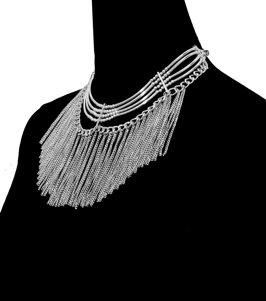 Tassel Drop Necklace Set