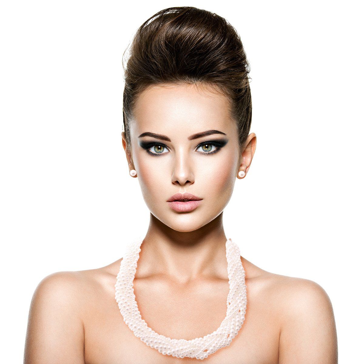 Cream Pearl Necklace Set
