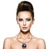 Royal Blue Crystal Ball Necklace Set