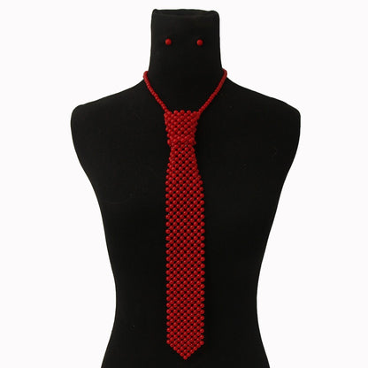 Red Pearl Necktie