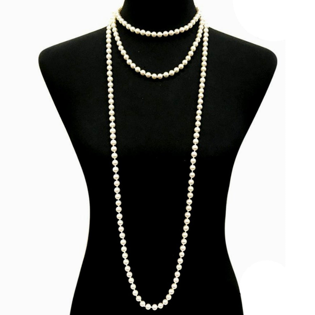 Endless Glass Pearl Necklace