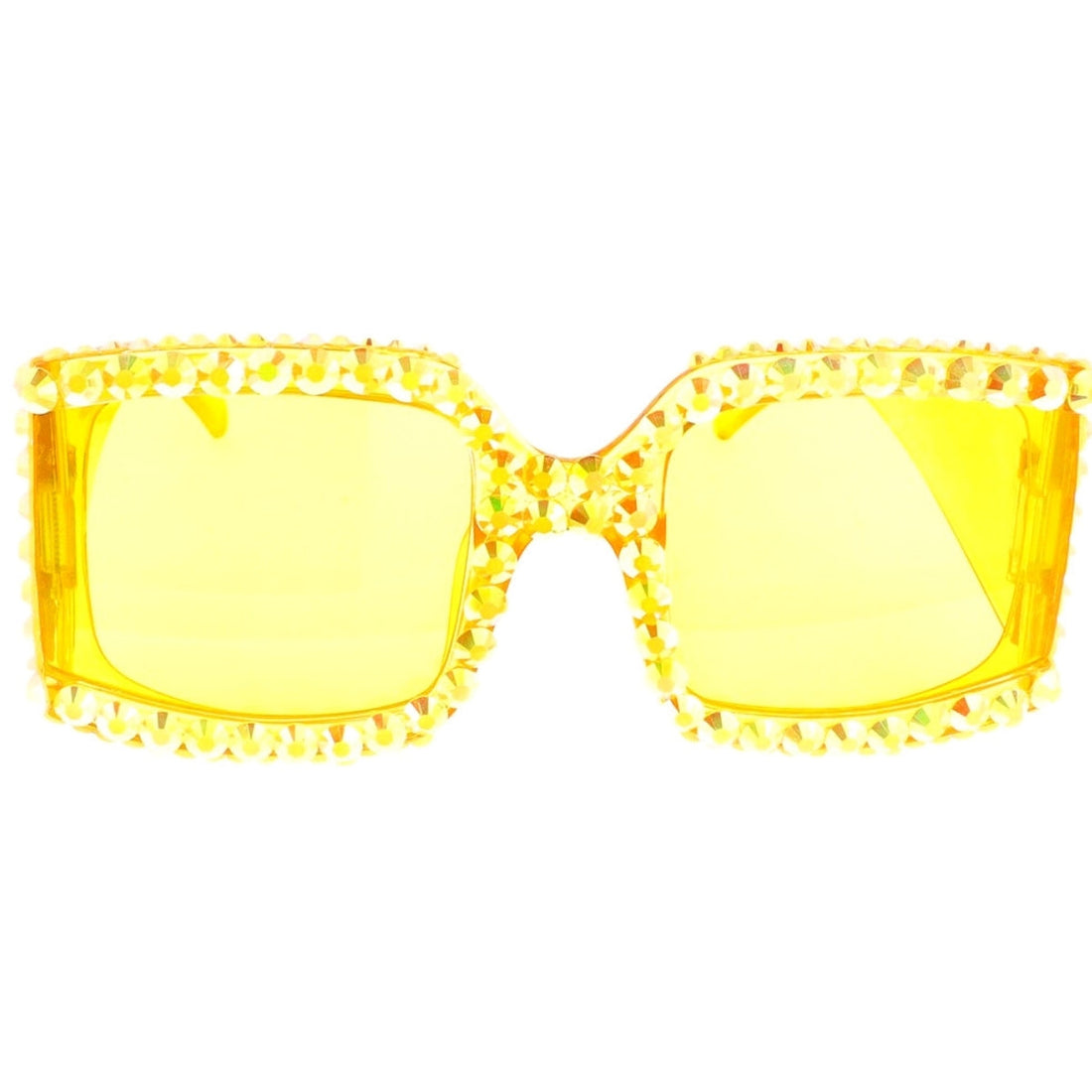 Yellow Wrapped Edge Sunglasses
