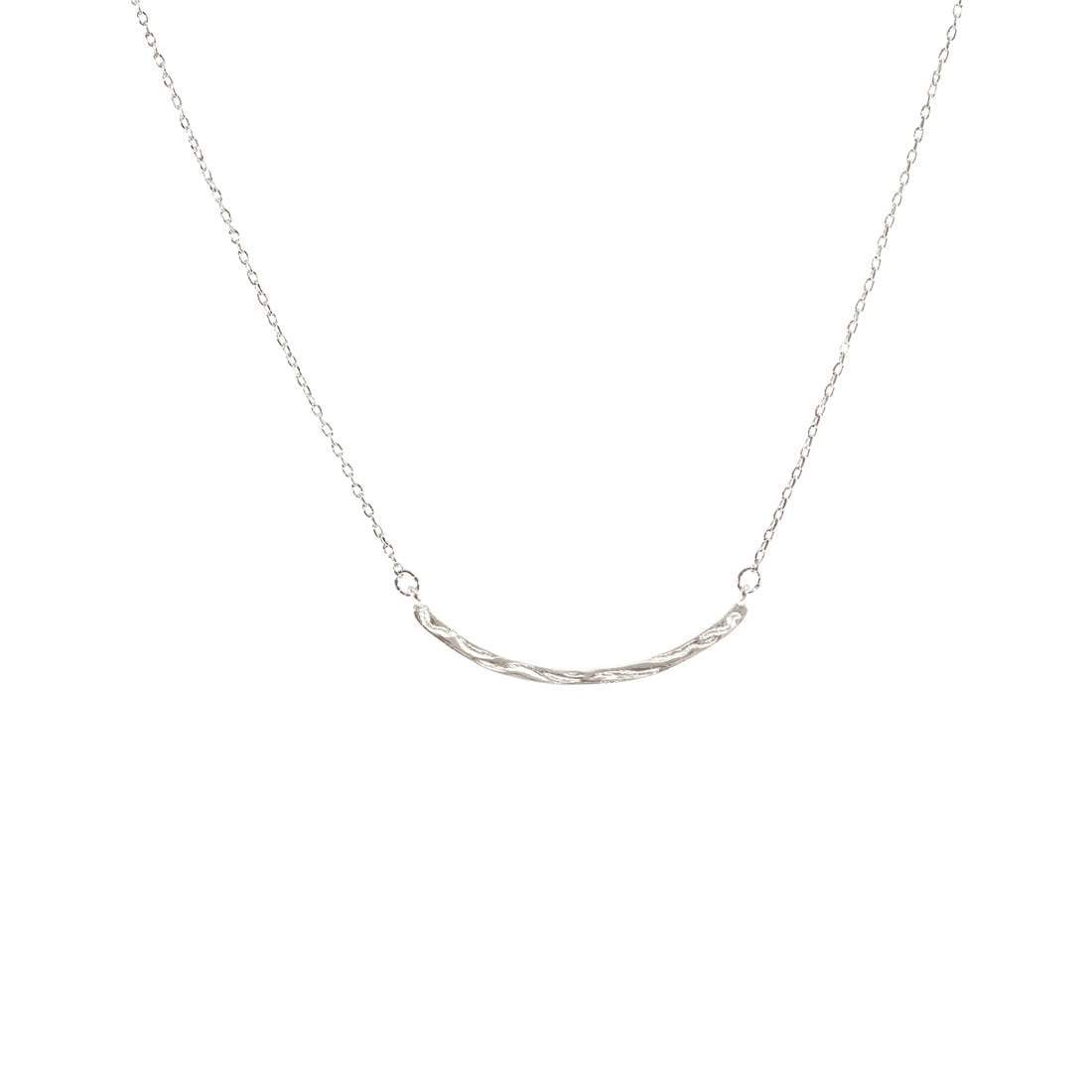 Curved Bar Necklace-Get Me Bedazzled